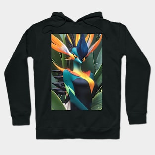 Tropical bird of paradise Hoodie